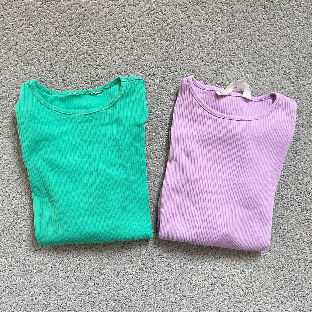 H&M Kids Girls Long Sleeve Tops 2 Piece Set